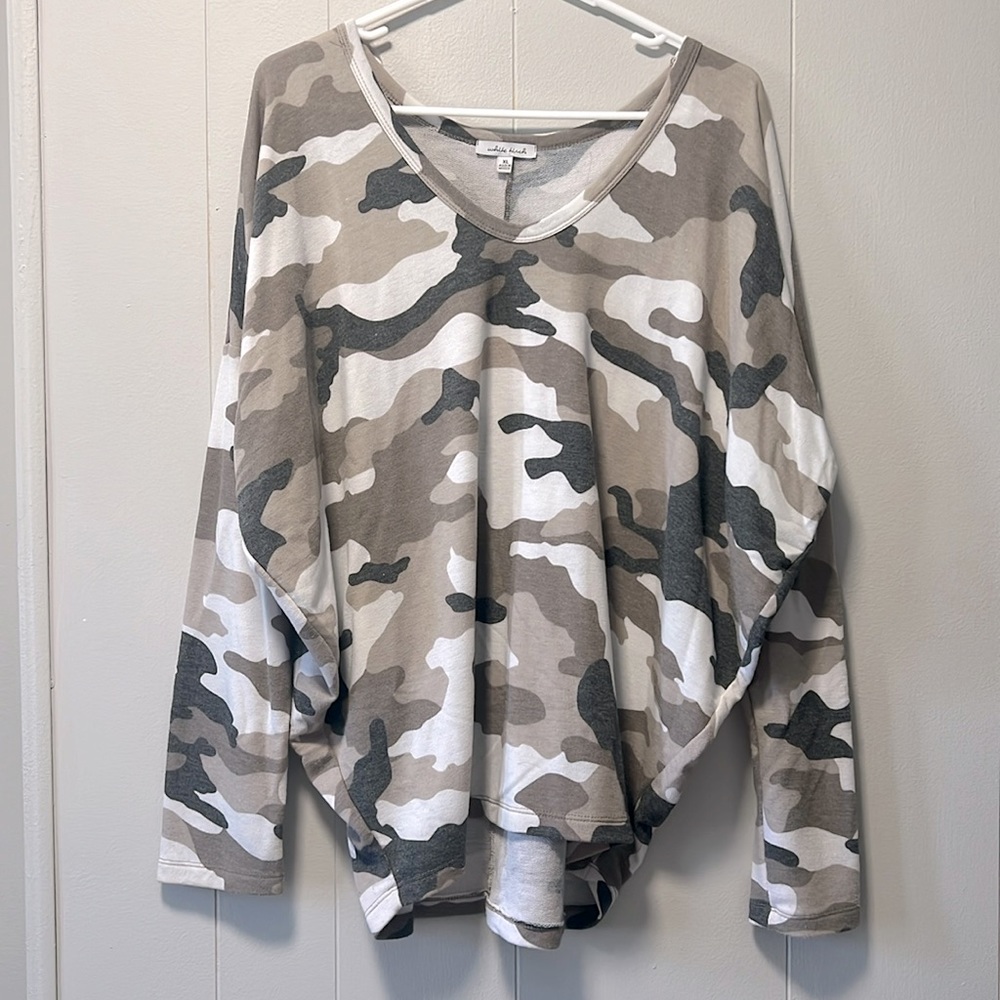 Women’s dolman camo shirt